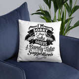 "I'm Sorry..." Basic Pillow