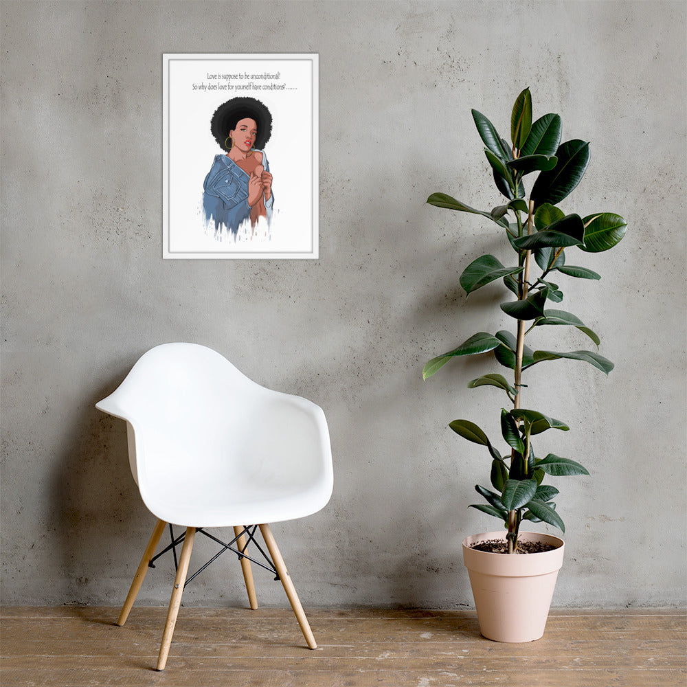 Framed "Love is...." Poster
