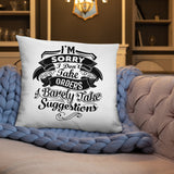 "I'm Sorry..." Basic Pillow