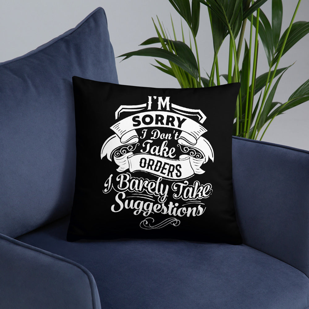 "I'm Sorry...." Basic Pillow