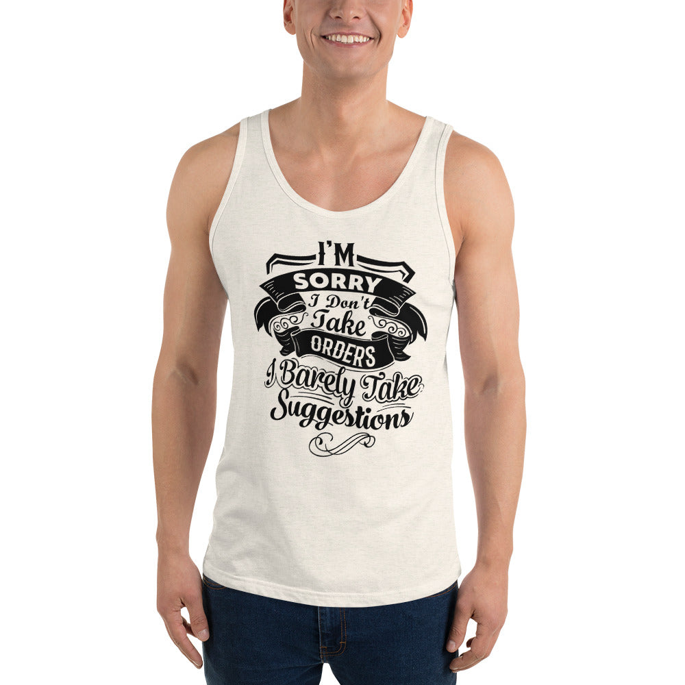 "I'm Sorry..." Unisex Tank Top