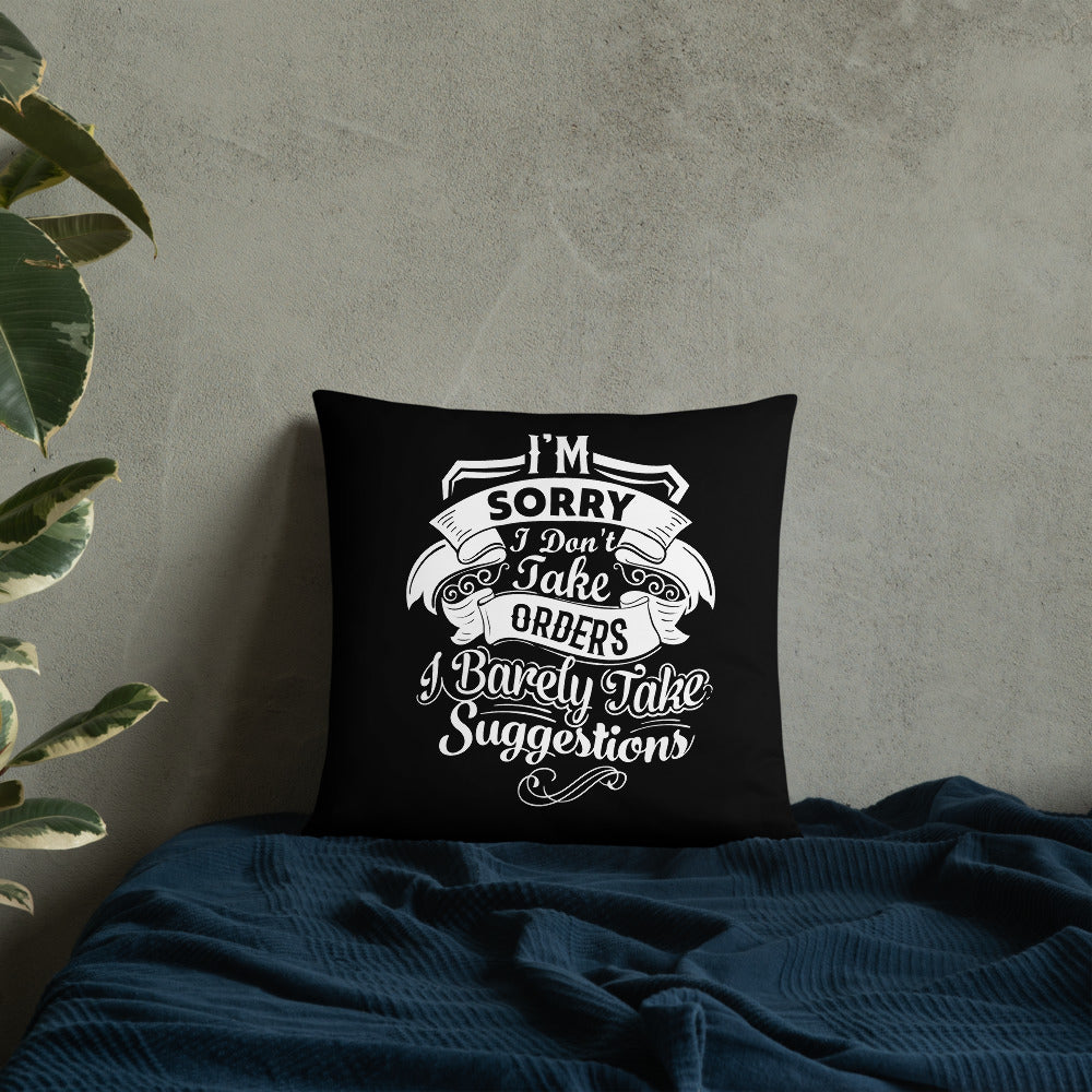 "I'm Sorry...." Basic Pillow