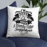 "I'm Sorry..." Basic Pillow