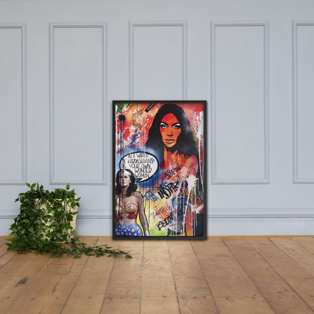 Framed "Dare To Be Different" Poster