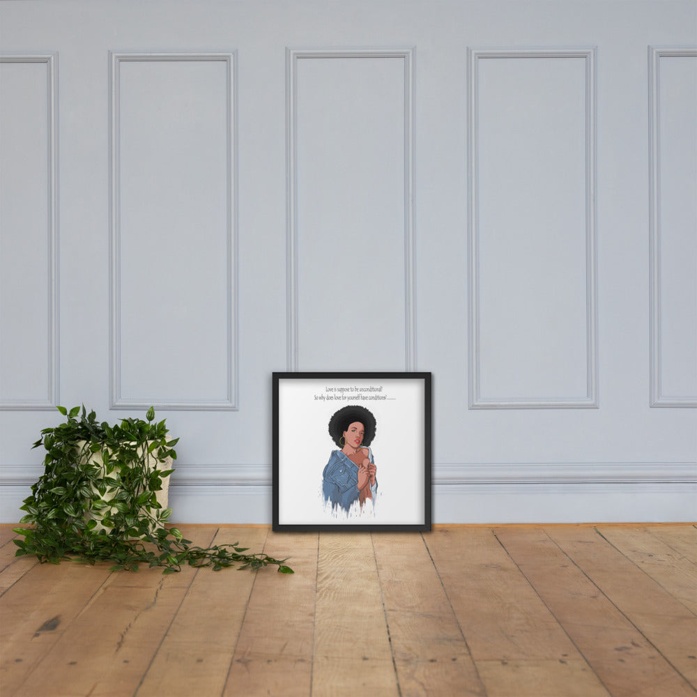 Framed "Love is...." Poster