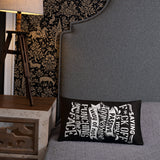 "Saying F*ck Off...:"  Basic Throw Pillow