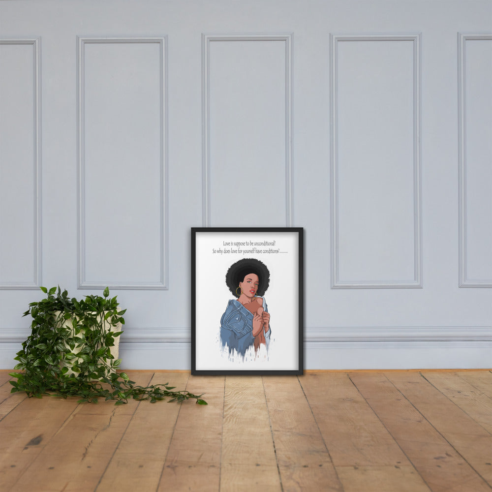 Framed "Love is...." Poster