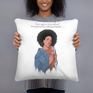Basic "Love is..." Throw Pillow