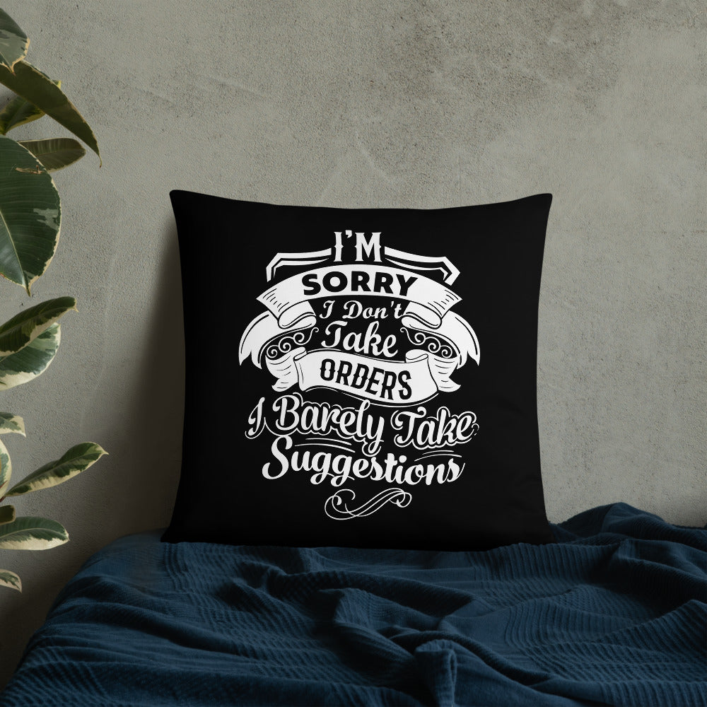"I'm Sorry...." Basic Pillow