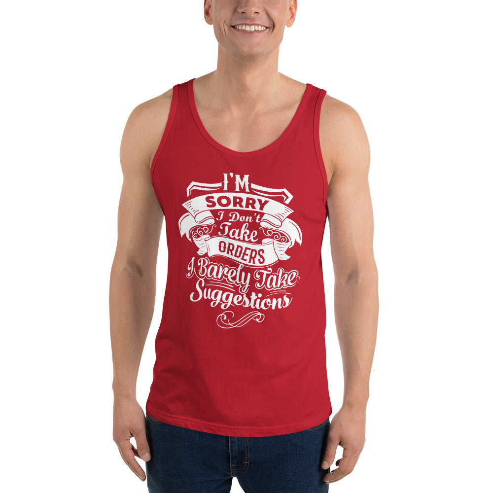 "I'm Sorry..." Unisex Tank Top