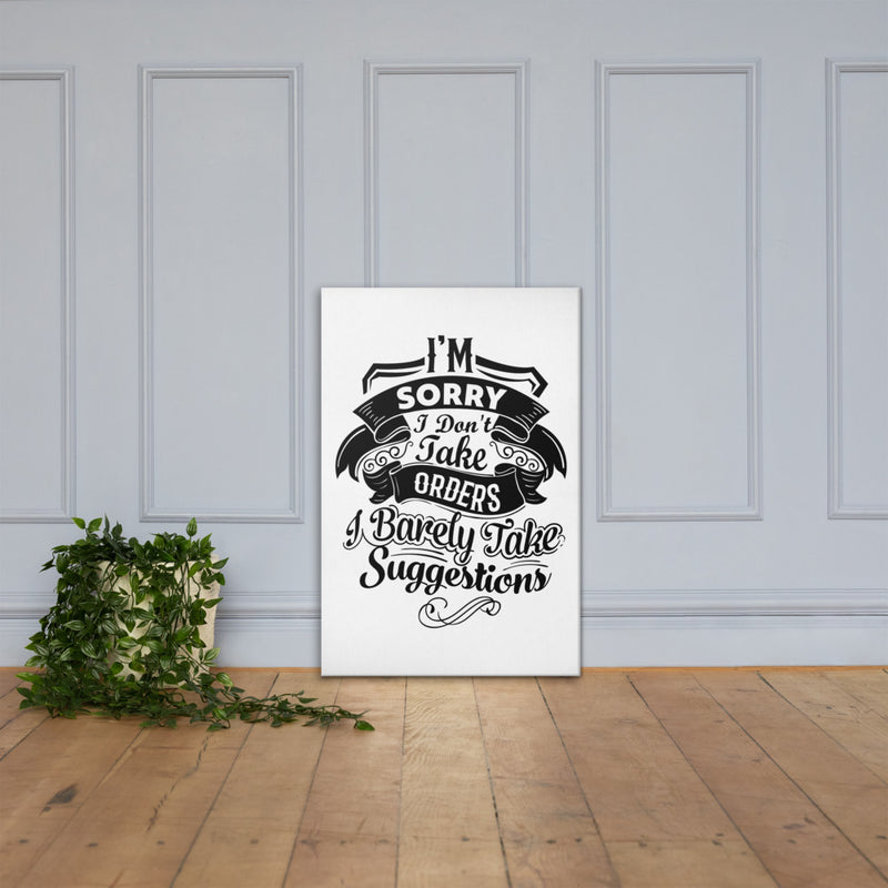 "I'm Sorry...." Canvas