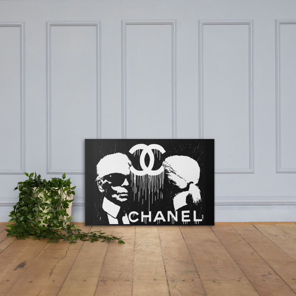 "Karl Lagerfeld-Label Whore"Canvas