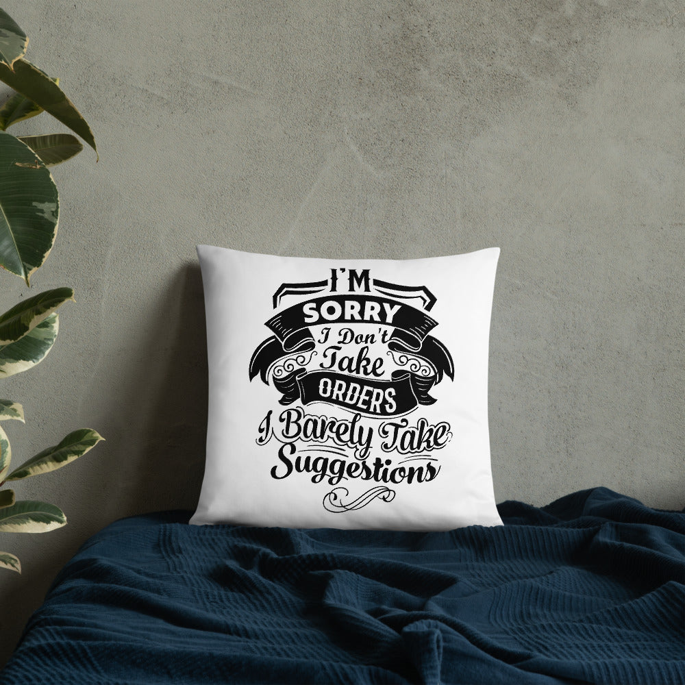 "I'm Sorry..." Basic Pillow