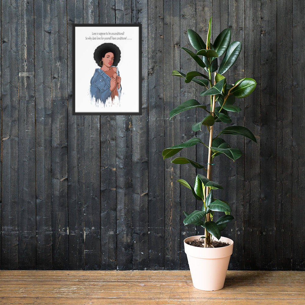Framed "Love is...." Poster