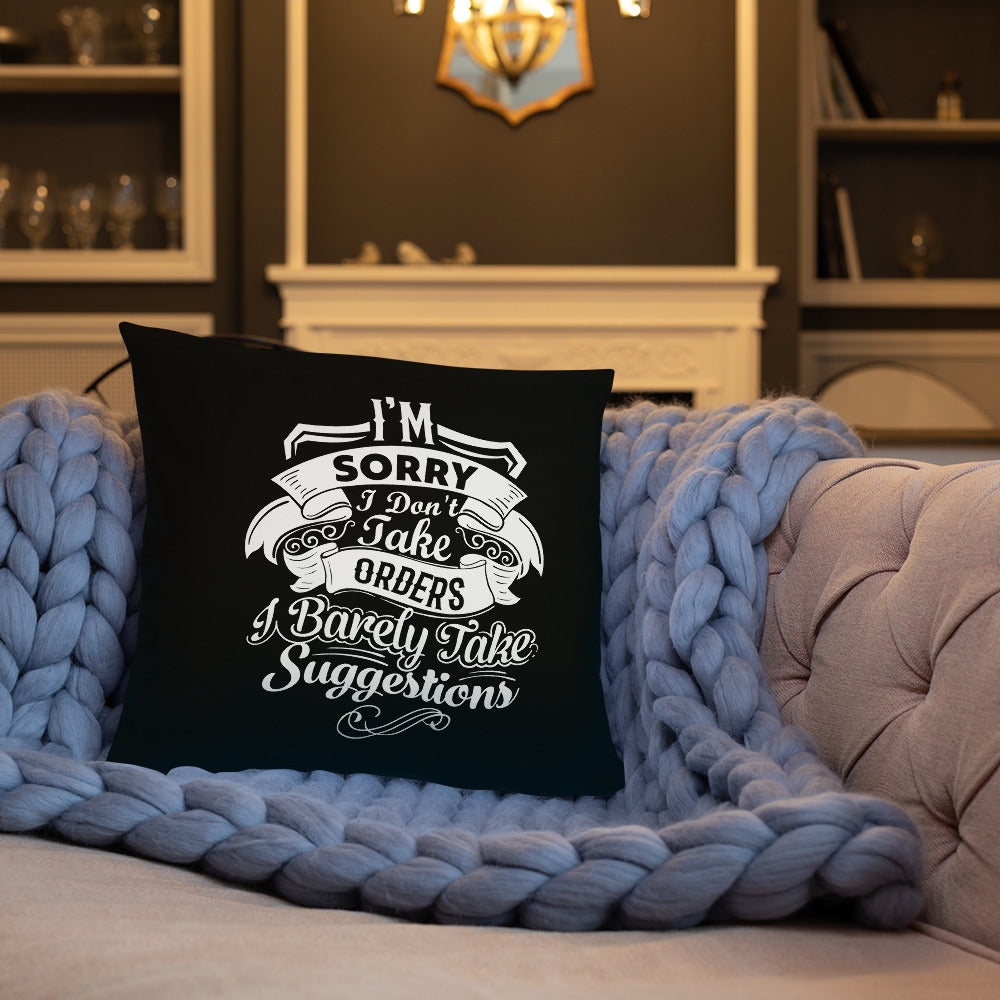 "I'm Sorry...." Basic Pillow