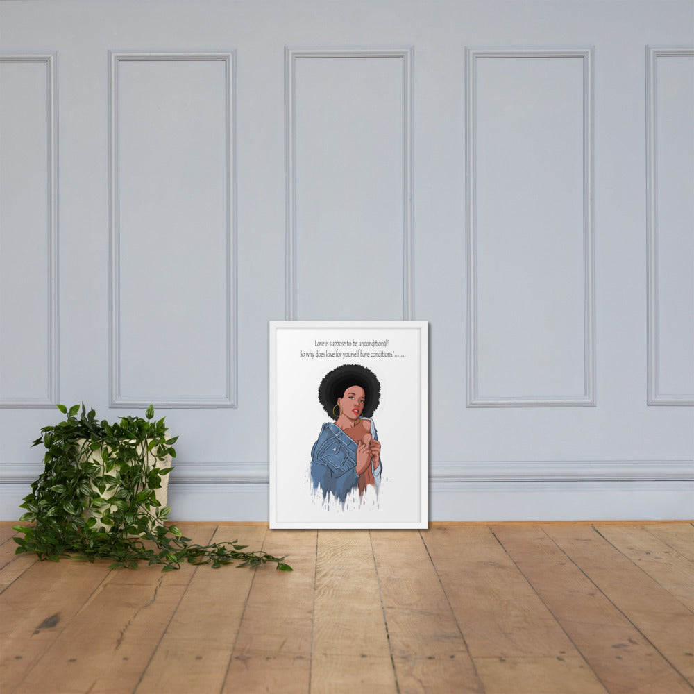 Framed "Love is...." Poster
