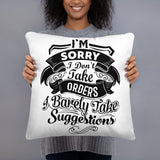 'I'm Sorry..." Basic Pillow