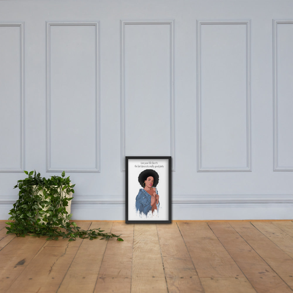 " Last dance" Framed poster