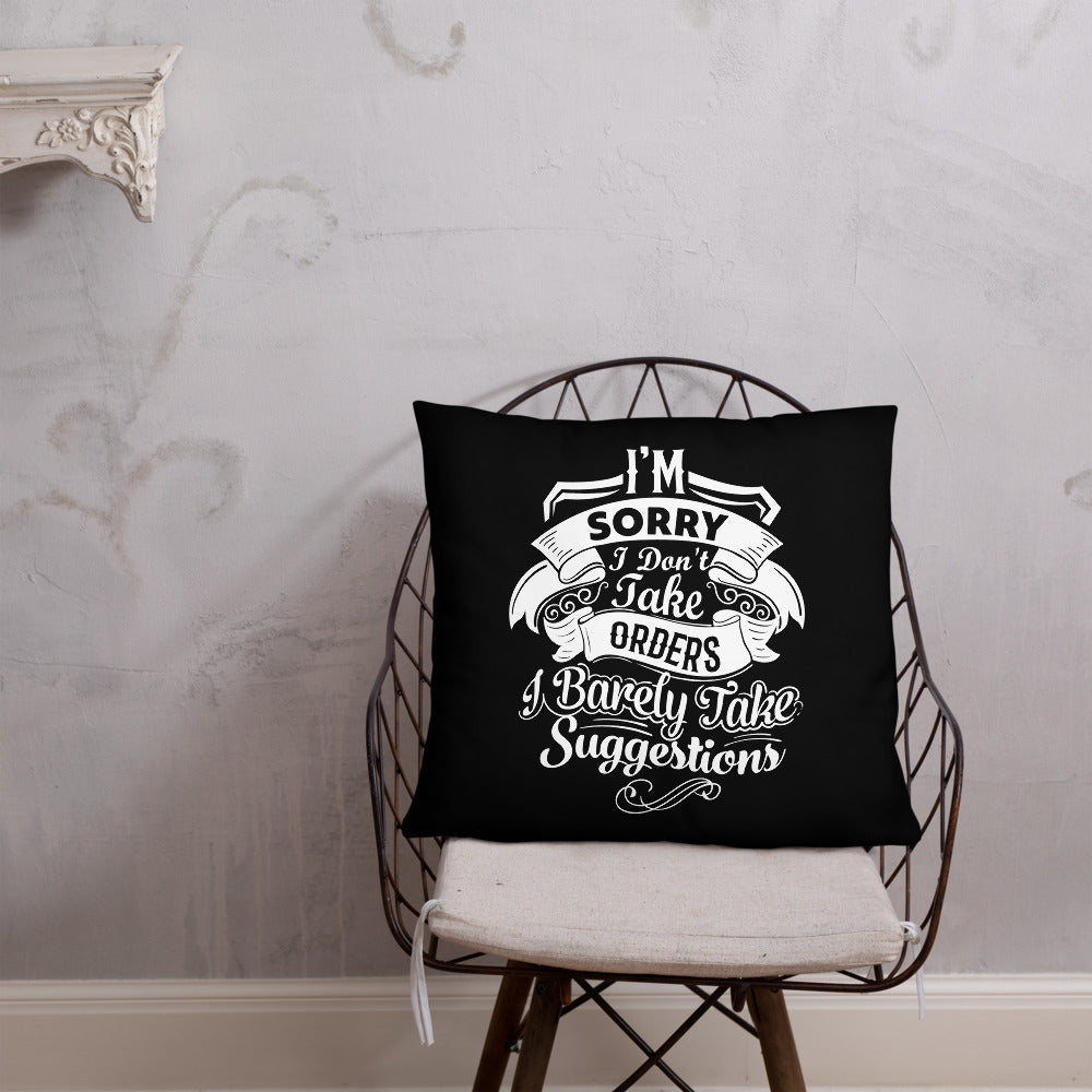 "I'm Sorry...." Basic Pillow