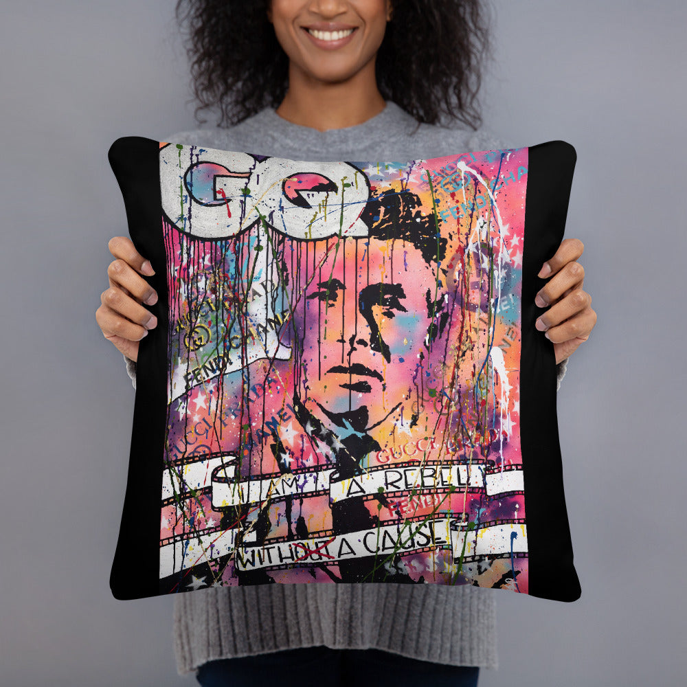 "Rebel With A Cause" Basic Pillow