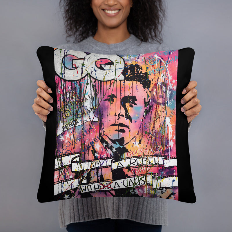 "Rebel With A Cause" Basic Pillow
