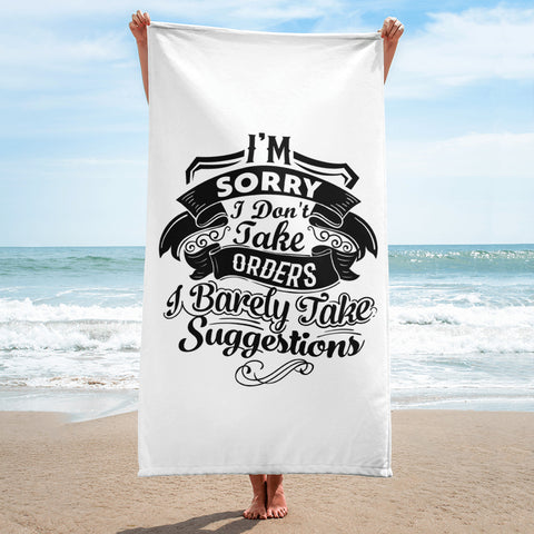 "I'm Sorry ...." Towel
