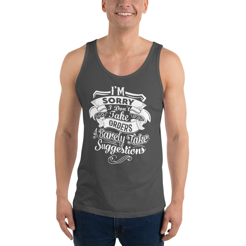 "I'm Sorry..." Unisex Tank Top