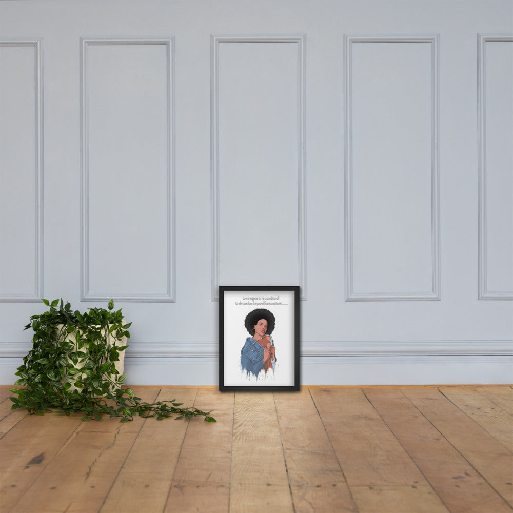 Framed "Love is...." Poster