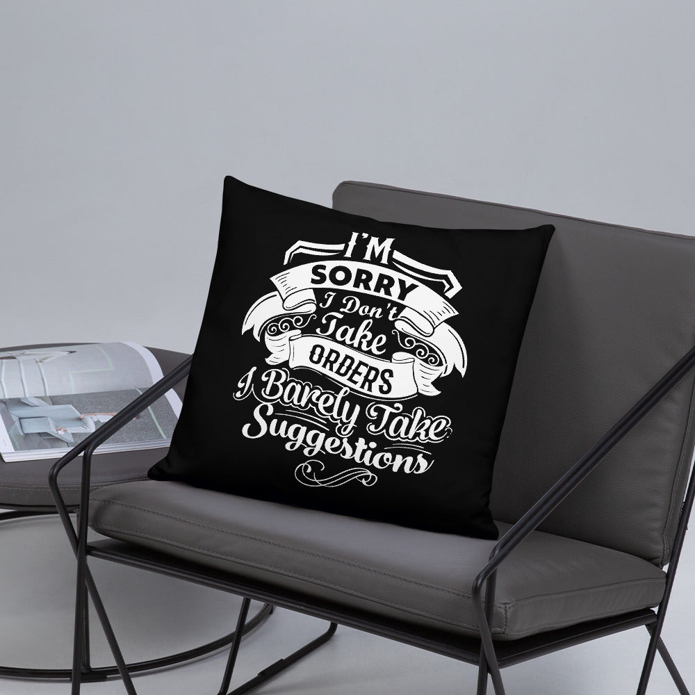 "I'm Sorry...." Basic Pillow