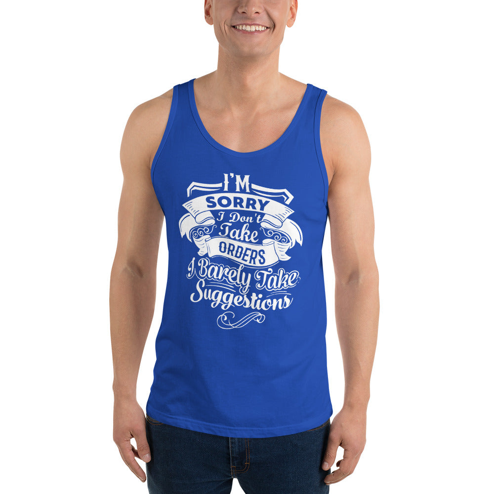 "I'm Sorry..." Unisex Tank Top