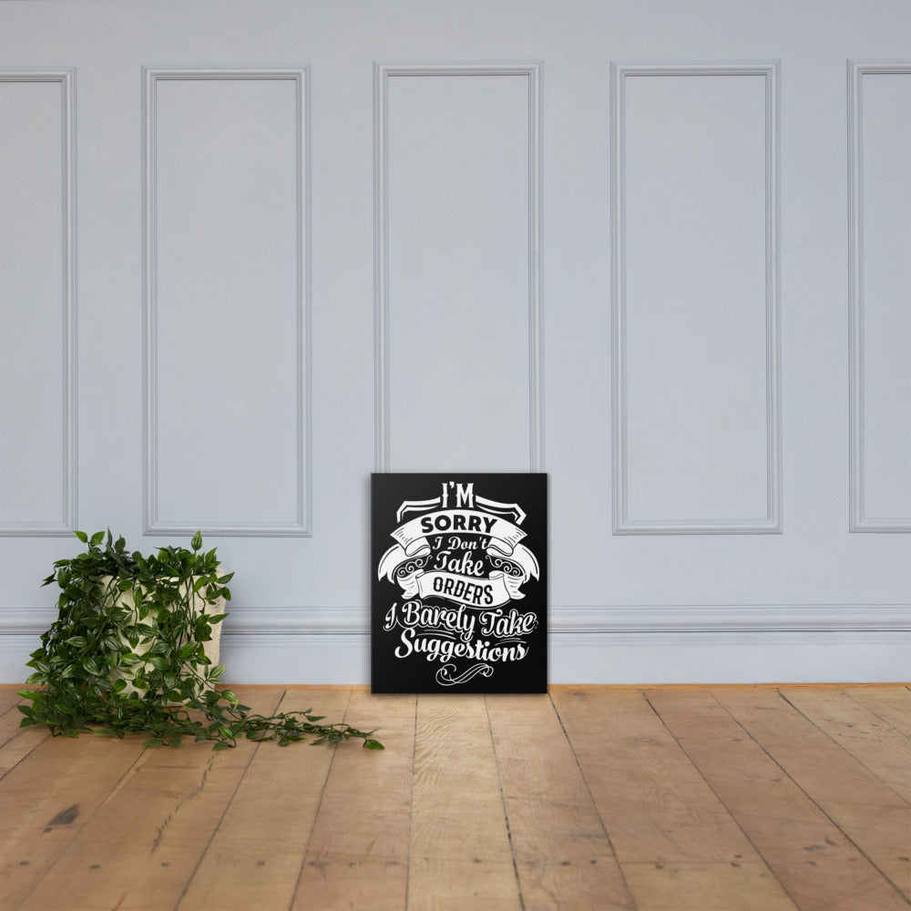 "I'm Sorry..." Canvas