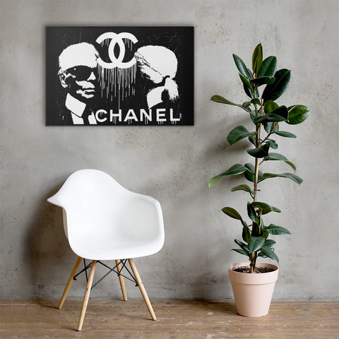 "Karl Lagerfeld-Label Whore"Canvas