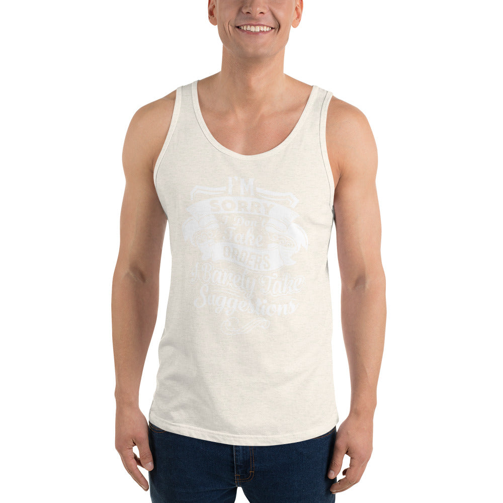 "I'm Sorry..." Unisex Tank Top