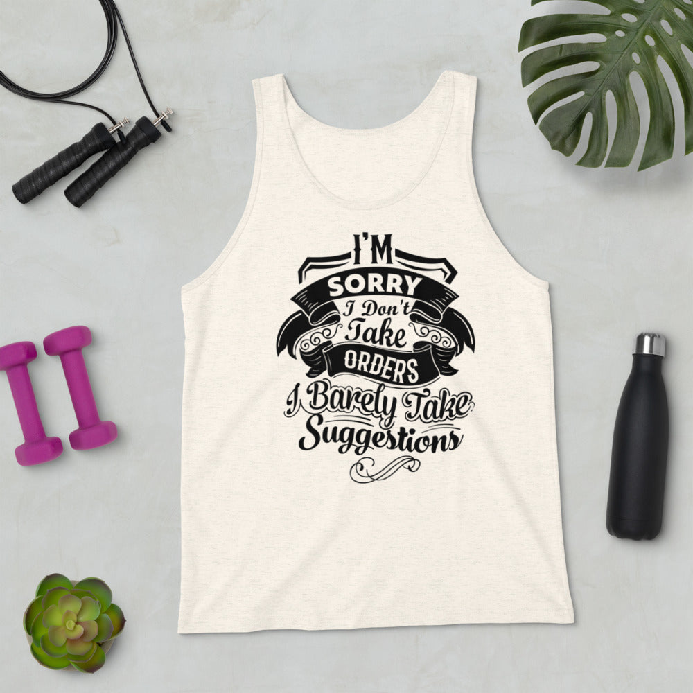 "I'm Sorry..." Unisex Tank Top