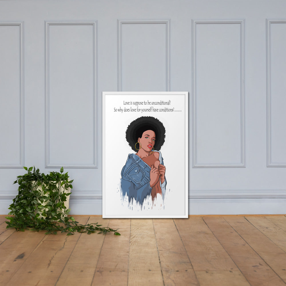 Framed "Love is...." Poster