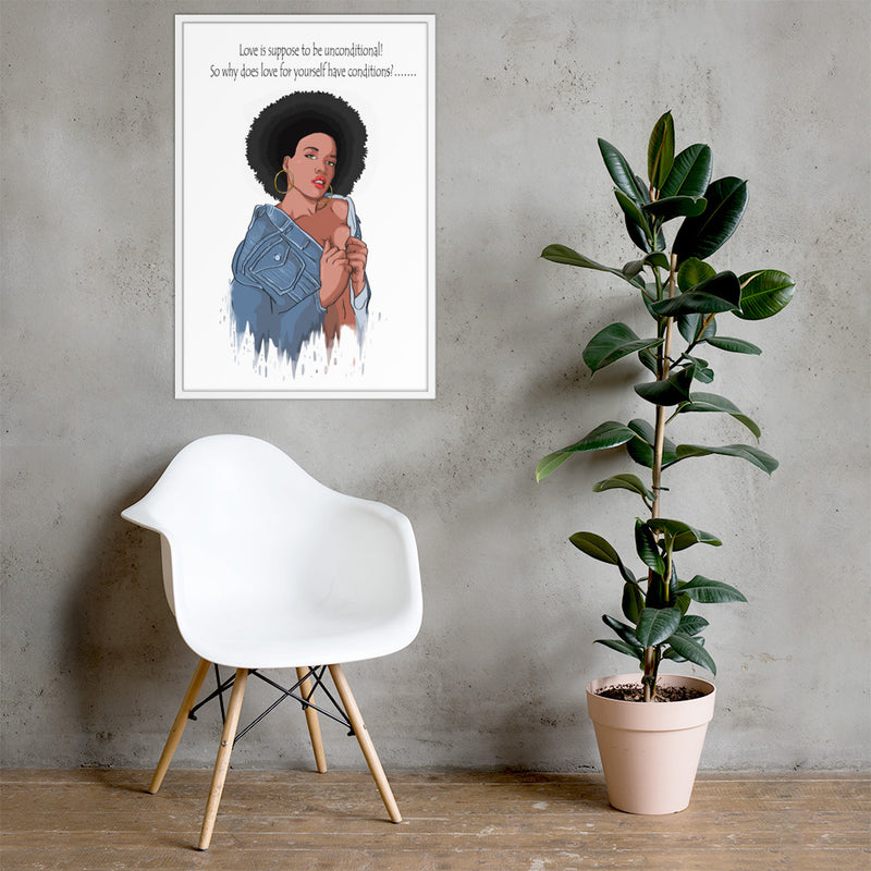 Framed "Love is...." Poster