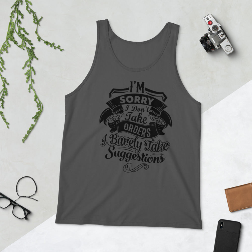 "I'm Sorry..." Unisex Tank Top