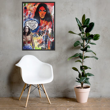 Framed "Dare To Be Different" Poster