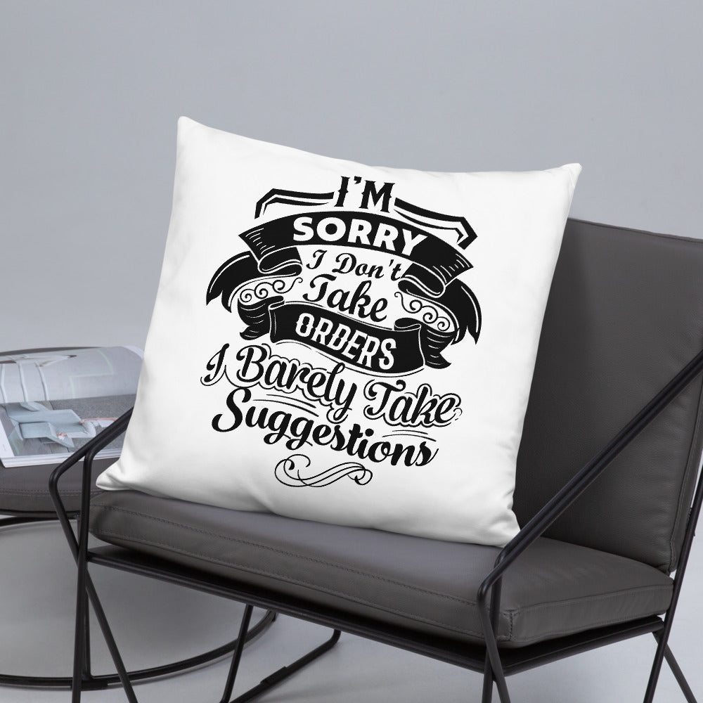 "I'm Sorry..." Basic Pillow