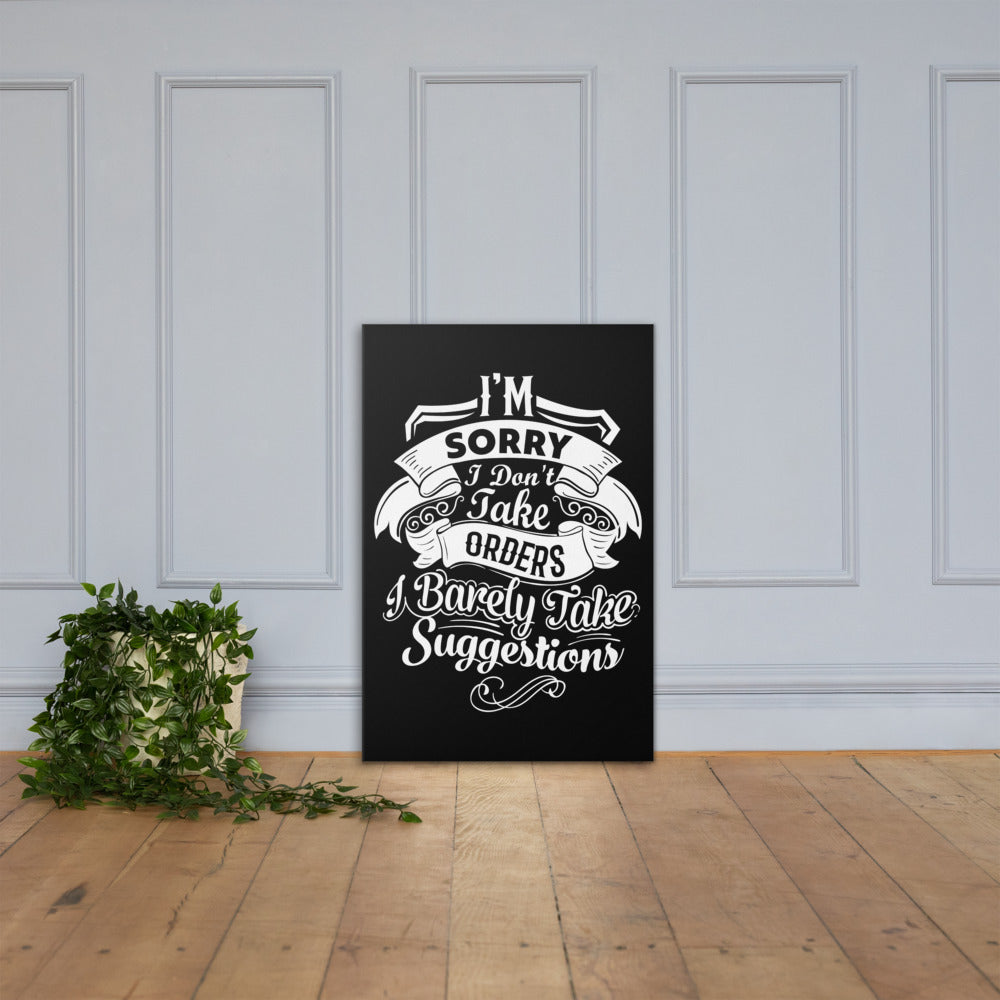 "I'm Sorry..." Canvas