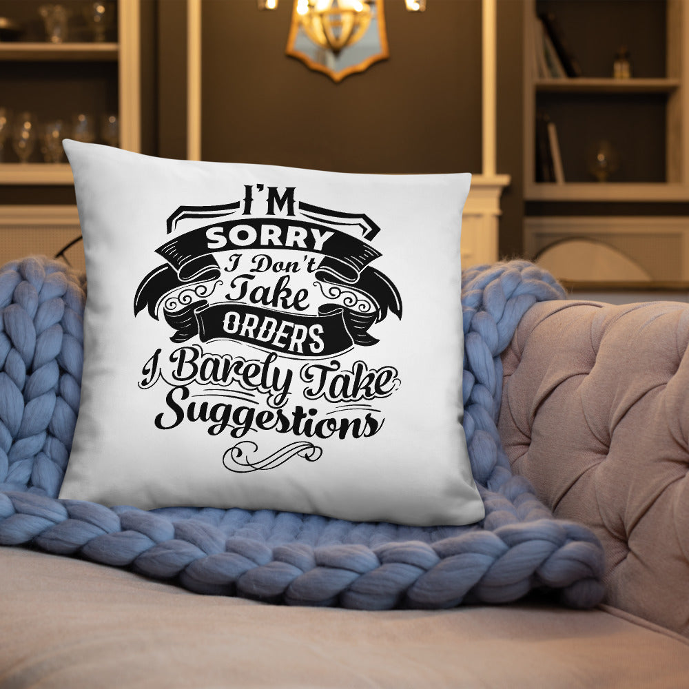 "I'm Sorry..." Basic Pillow