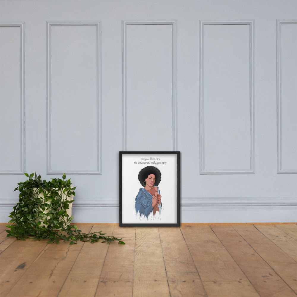 " Last dance" Framed poster