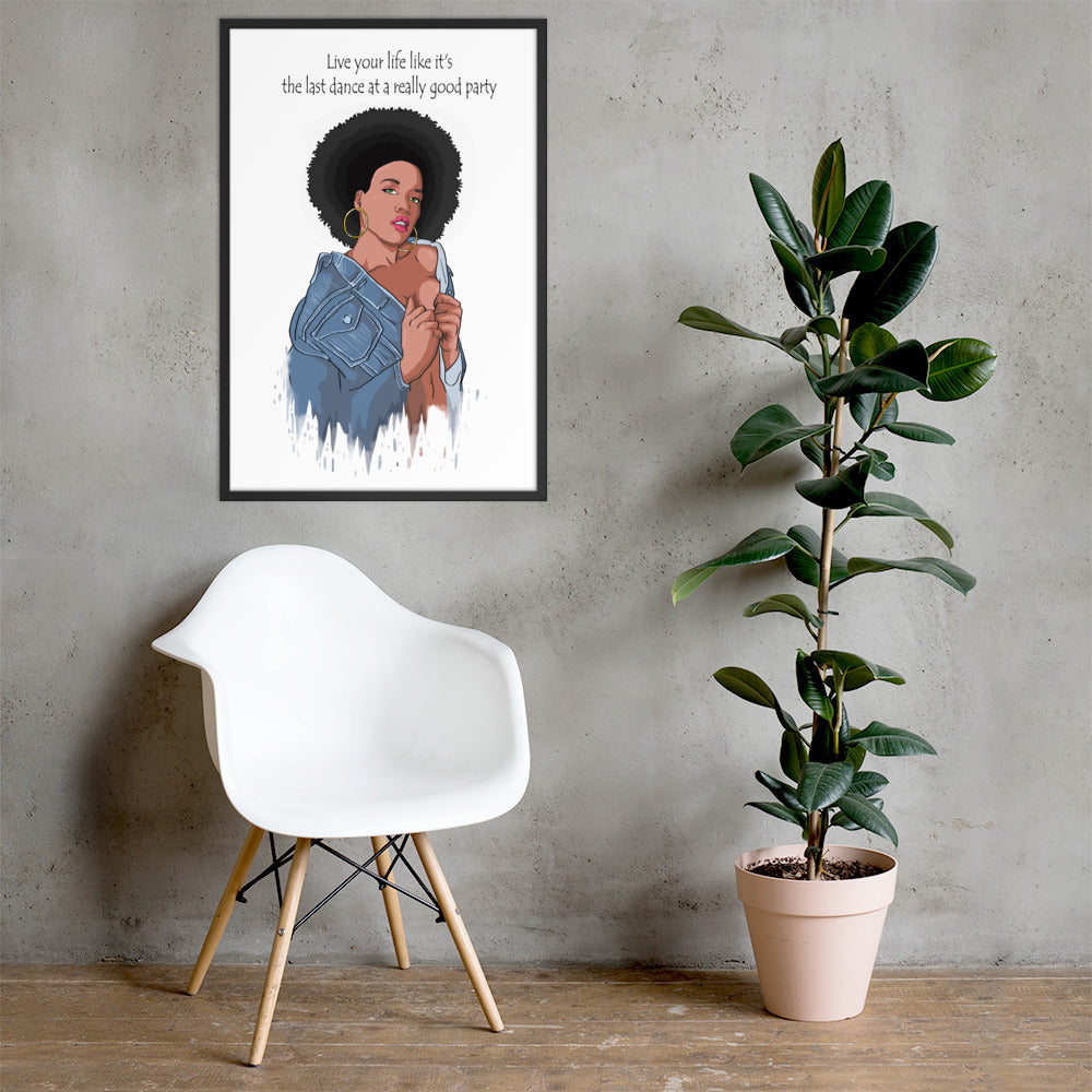 " Last dance" Framed poster