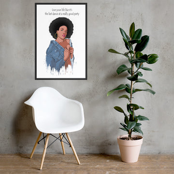 " Last dance" Framed poster