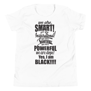 Youth "We are Smart" Short Sleeve T-Shirt (White)