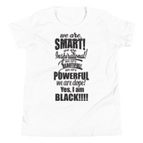 Youth "We are Smart" Short Sleeve T-Shirt (White)