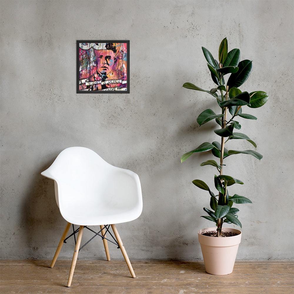 "Rebel With A Cause" Framed poster