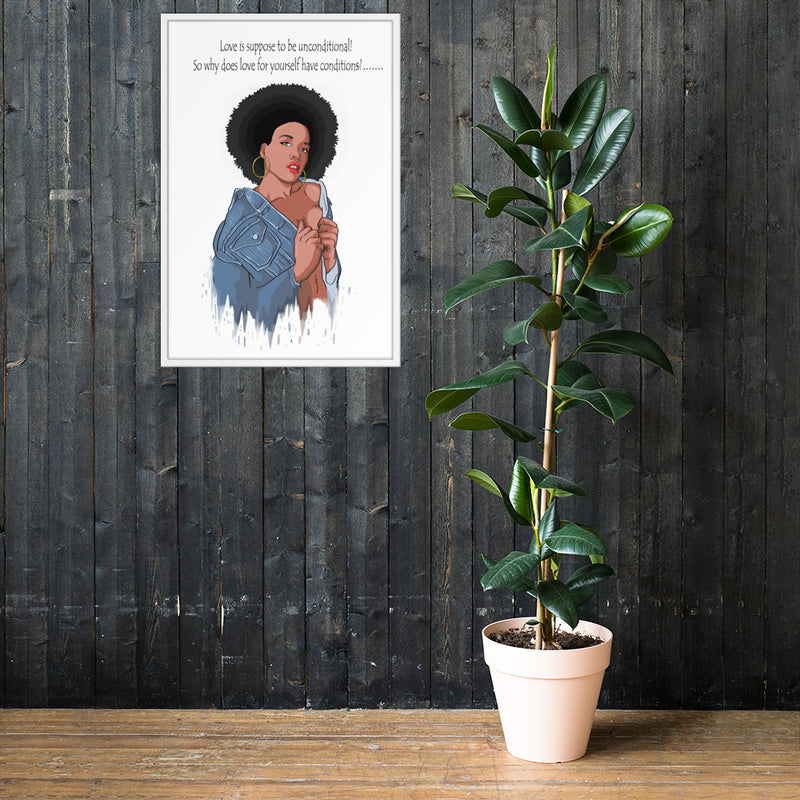 Framed "Love is...." Poster