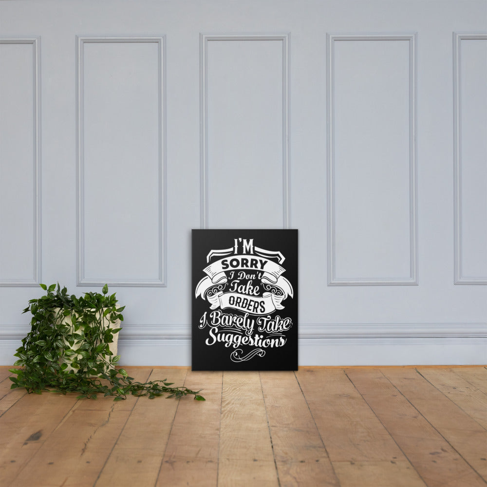 "I'm Sorry..." Canvas