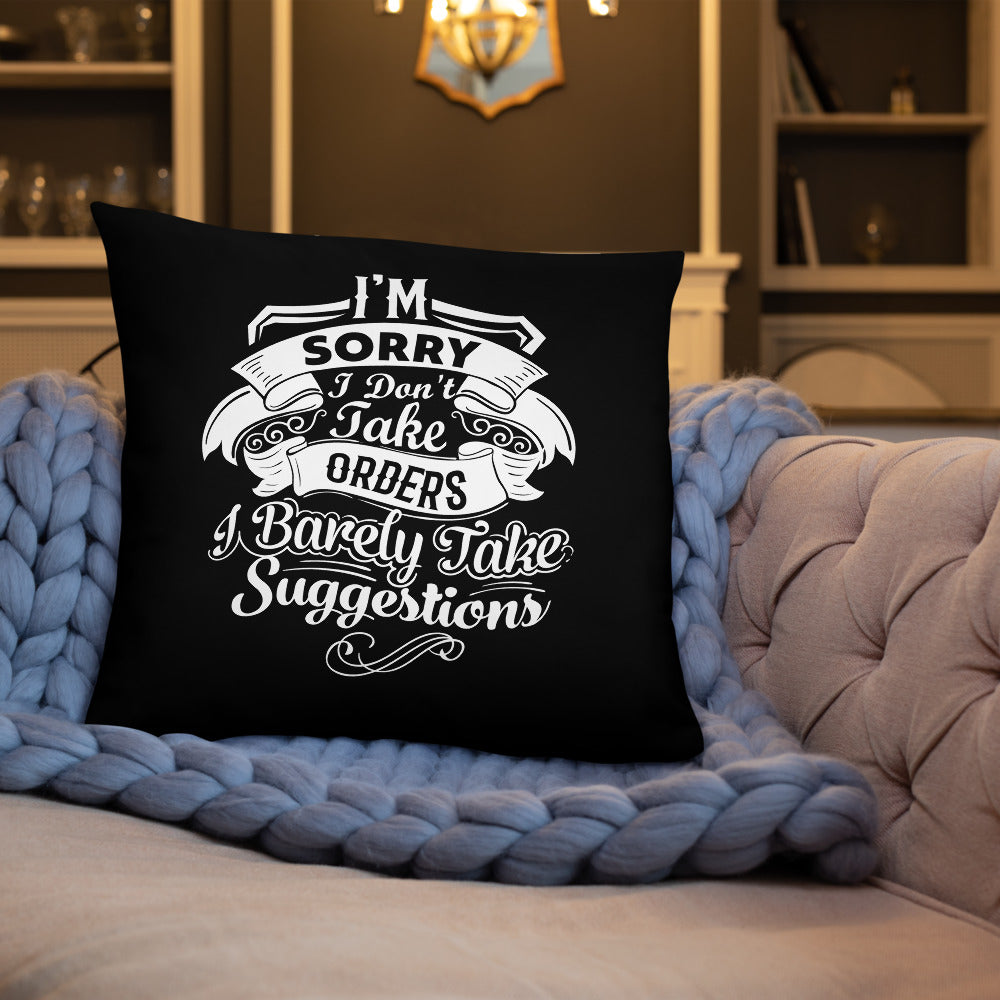 "I'm Sorry...." Basic Pillow